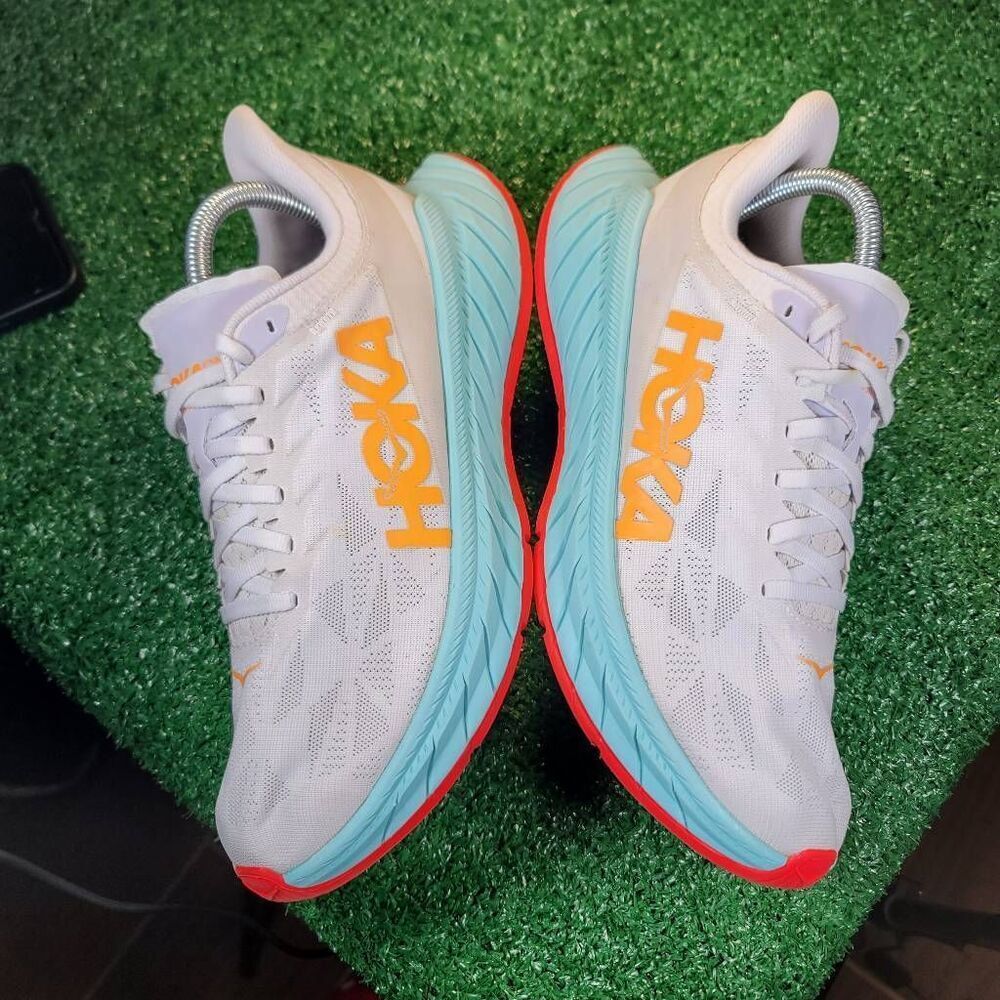 HOKA ONE ONE CARBON X2 - WOMEN'S RUNNING SHOES  - SIZE 8.5B - Picture 7 of 9